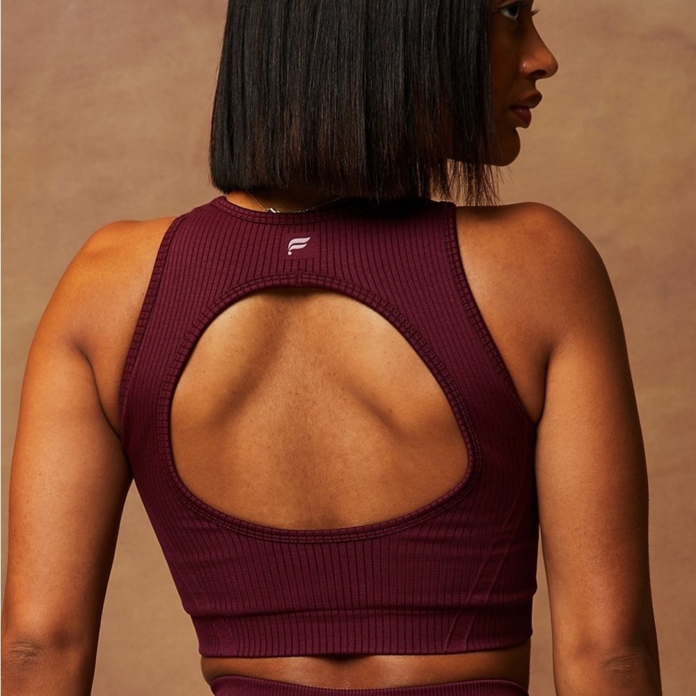 Fabletics Seamless Low Impact Open Back Bra